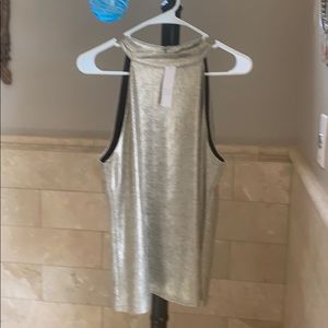 NWT gorgeous gold sleeveless top